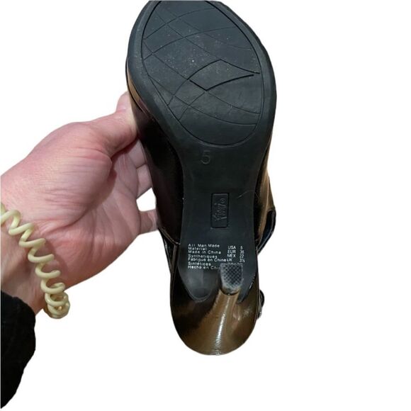 3 for $30! Fiona black heeled shoes - Picture 4 of 7